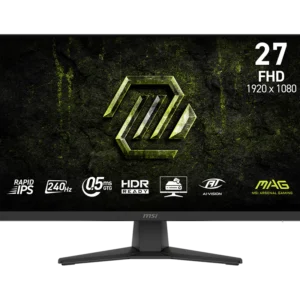 Monitor Gaming MSI MAG 272F X24 | 27 Pulgadas | Panel IPS Full HD | Tasa de Refresco 240Hz | Tiempo de Respuesta 1ms (GtG) | Adaptive-Sync | Negro