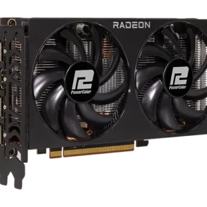 Tarjeta de Video Gaming PowerColor Fighter AMD Radeon RX 7600 | 8GB GDDR6 | Arquitectura RDNA 3 | Ray Tracing | Doble Ventilador | PCIe 4.0
