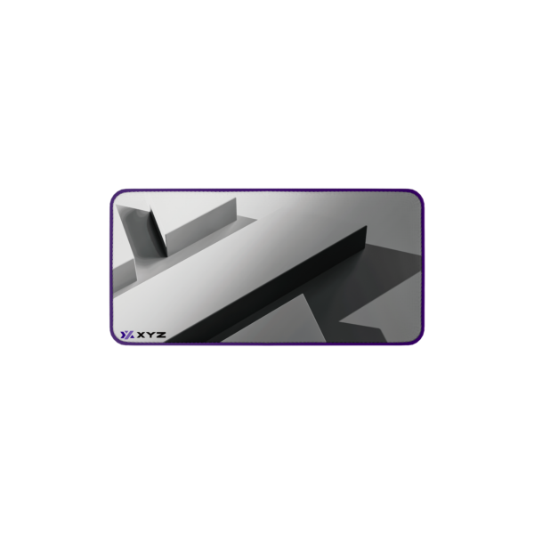 Mousepad Gamer XYZ PULSEPAD Blanco | Superficie de Nanofibra | Bordes Reforzados | Base Antideslizante | Resistente al Agua | Blanco