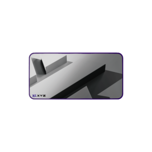 Mousepad Gamer XYZ PULSEPAD Blanco | Superficie de Nanofibra | Bordes Reforzados | Base Antideslizante | Resistente al Agua | Blanco - XXL (120cmx60cm)