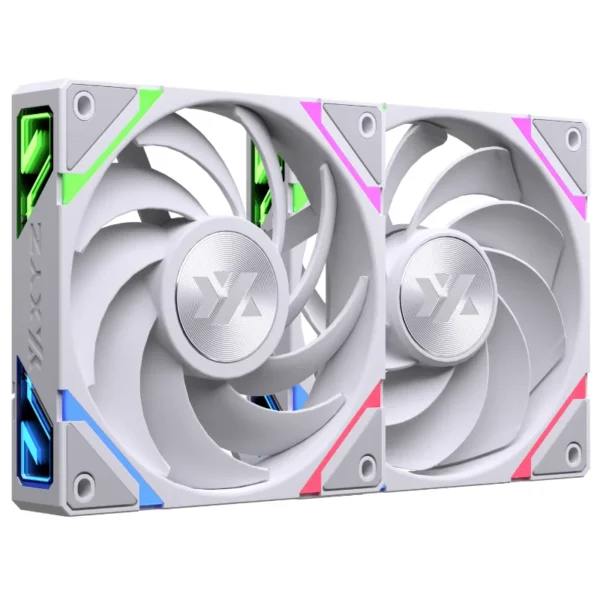 Kit de 3 Ventiladores de 120mm | XYZ VORTEX PRO ARGB | Flujo de Aire Invertido | Conexión en Cadena sin Cables | 2000 RPM