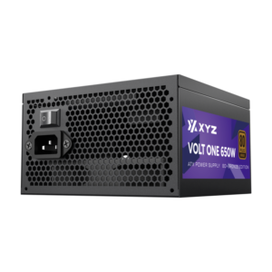 Fuente de Poder XYZ Serie VOLT | Certificación 80 PLUS | Capacitores Teapo | Diseño de Cableado Fijo | Ventilador Silencioso | Negro - 650W