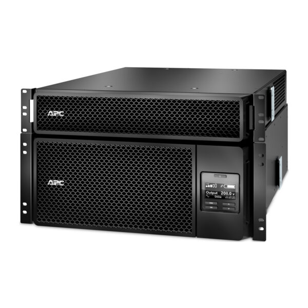 APC Smart-UPS SRT 6000VA / 6000W (SRT6KRMXLT-5KTF) | Doble Conversión en Línea | Transformador Reductor 208V a 120V | Montaje en Rack | Negro
