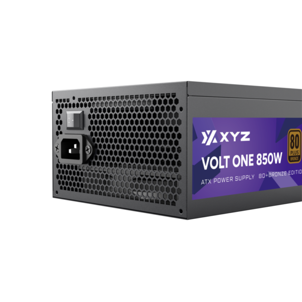 Fuente de Poder XYZ Serie VOLT | Certificación 80 PLUS | Capacitores Teapo | Diseño de Cableado Fijo | Ventilador Silencioso | Negro