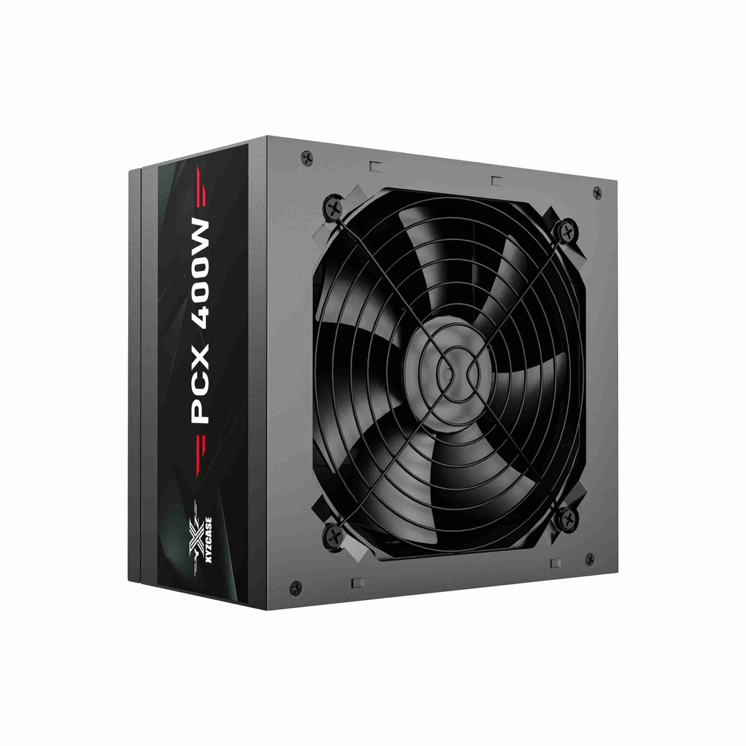 Fuente de Poder XYZ Serie PCX | Factor de Forma ATX | Ventilador de Enfriamiento Integrado | Conectividad SATA y Molex |  Negro | No Modular | Sin Certificación