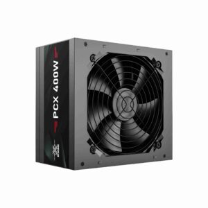 Fuente de Poder XYZ Serie PCX | Factor de Forma ATX | Ventilador de Enfriamiento Integrado | Conectividad SATA y Molex |  Negro - 400W