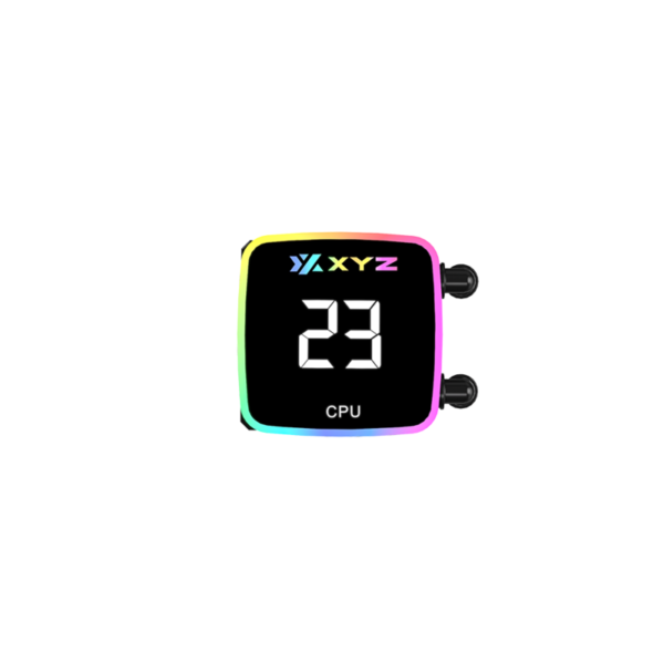 Enfriamiento Líquido XYZ AQUAPULSE AIO 240 | Pantalla Digital de Temperatura | 2 Ventiladores PULSAR ARGB | TDP 250W