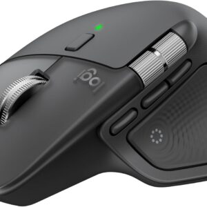 Mouse Inalámbrico Logitech MX Master 4 | Respuesta Háptica | Sensor 8000 DPI | Menú Actions Ring | Rueda MagSpeed | Grafito