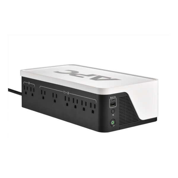 No-Break / UPS APC Back-UPS BE1050G3 | 1050VA / 600W | 120V | 8 Tomas NEMA 5-15R | Puertos de Carga USB-A y USB-C | Montaje en Piso o Pared