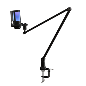 Kit de Micrófono Gamer Primus Éthos 150KT | Condensador Cardioide | Estudio y Streaming | 192kHz/24-bit | Brazo Articulado, Shockmount y Filtro Antipop | RGB | PMI-150KT