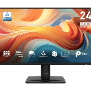 Monitor MSI PRO MP242 E14A | 23.8" Full HD (1920x1080) | 144Hz | Panel IPS | Contraste 1500:1 | 1ms (MPRT) | Altavoces Integrados | HDMI, DisplayPort y VGA