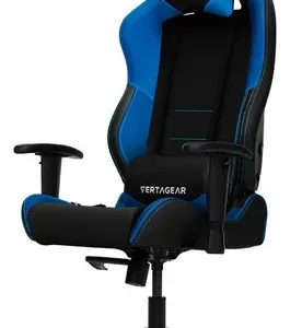 Silla Gaming Vertagear SL2000 | Edición Negro y Azul | Serie Racing S-Line | Soporte Ergonómico | Elevador de Gas Clase 4 | Reposabrazos Ajustables | Base de Aluminio