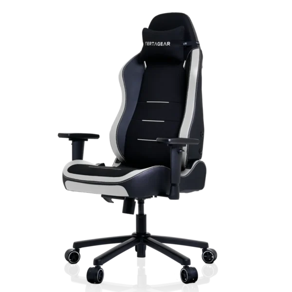 Silla Gaming Vertagear SL3800 | Edición Negro y Blanco (Black & White) | Serie S-Line Racing | Soporte Lumbar Ergonómico | Elevador de Gas Clase 4 | Reposabrazos Ajustables