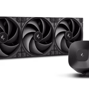Enfriamiento Líquido AIO para CPU DeepCool LE360 Zero Dark | Sistema All-in-One Negro con Radiador de 360mm | 3 Ventiladores PWM Negros de 120mm | Tecnología Antifugas Anti-Leak | Sockets Intel LGA1700 y AMD AM5
