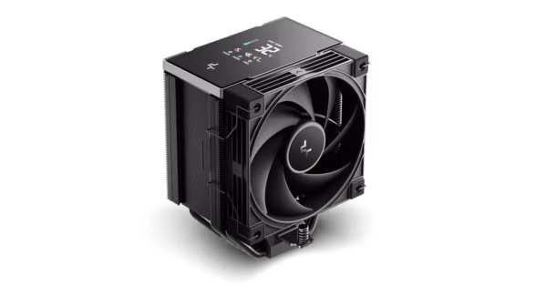 Disipador por Aire para CPU DeepCool AK700 Digital | Pantalla Digital Integrada | Doble Torre de Disipación | 6 Tubos de Calor de Cobre de 6 mm | 2 Ventiladores PWM Negros de 120 mm | Color Negro | Sockets Intel LGA1700 y AMD AM5