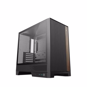 Gabinete ATX DeepCool CL600 | Panel Lateral de Vidrio Templado | Paneles de Malla de Alto Rendimiento Térmico | Incluye 2 Ventiladores PWM ARGB de 120 mm | Hub de Ventiladores Integrado | Color Negro | CL600-BK