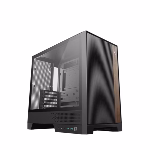 Gabinete ATX DeepCool CL600 | Panel Lateral de Vidrio Templado | Paneles de Malla de Alto Rendimiento Térmico | Incluye 2 Ventiladores PWM ARGB de 120 mm | Hub de Ventiladores Integrado | Color Negro | CL600-BK