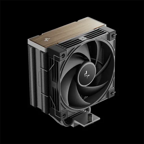 Disipador por Aire para CPU DeepCool AK400 G2 Wood Grain | Torre Individual de Disipación | Cubierta Superior con Acabado de Madera | 4 Tubos de Calor de Cobre de 6 mm | 1 Ventilador PWM Negro de 120 mm | Color Negro | Sockets Intel LGA1700 y AMD AM5