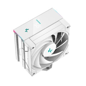 Disipador por Aire para CPU DeepCool AK400 G2 Digital WH | Pantalla Digital Integrada | Torre Individual de Disipación | 4 Tubos de Calor de Cobre de 6 mm | 1 Ventilador PWM Blanco de 120 mm | Color Blanco | Sockets Intel LGA1700 y AMD AM5