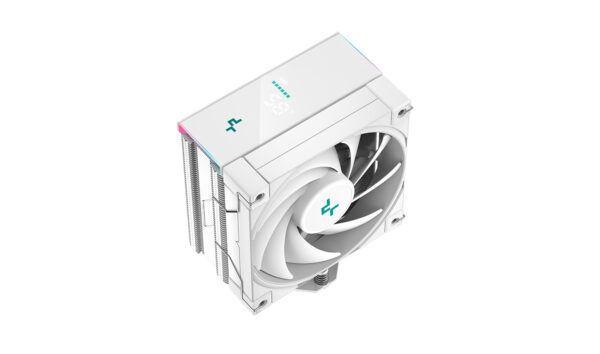 Disipador por Aire para CPU DeepCool AK400 G2 Digital WH | Pantalla Digital Integrada | Torre Individual de Disipación | 4 Tubos de Calor de Cobre de 6 mm | 1 Ventilador PWM Blanco de 120 mm | Color Blanco | Sockets Intel LGA1700 y AMD AM5