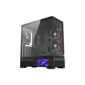 Gabinete Gamer Aurora X100 Pro Black | Chasis Mid-Tower ATX | Panel Lateral de Vidrio Templado | Soporte para Enfriamiento Líquido de 360mm | Sistema de Gestión de Cables Avanzado