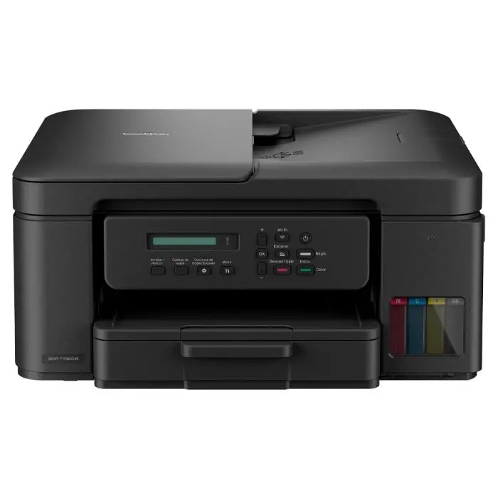 Impresora Multifuncional Inalámbrica Brother InkBenefit Tank DCP-T730DW | Sistema Continuo de Tinta Recargable | Impresión Dúplex Automática | Velocidad de hasta 30 ppm | Alimentador Automático de Documentos (ADF) | Conectividad Wi-Fi y USB