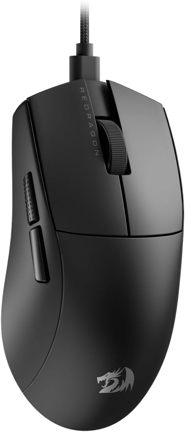 Mouse Gaming Inalámbrico Ultra-Liviano Redragon M724 K1NG | Sensor Óptico Pixart 3395 de 26,000 DPI | Conexión Inalámbrica de Baja Latencia | Peso Ultra-Ligero | Interruptores Ópticos de Alta Durabilidad | Color Negro