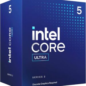 Procesador Intel Core Ultra 5 225F | 10 Núcleos y 10 Hilos | Caché Inteligente de 20MB | Frecuencia Turbo Máxima de 4.90 GHz | Socket LGA 1851 | NPU Intel AI Boost Integrada