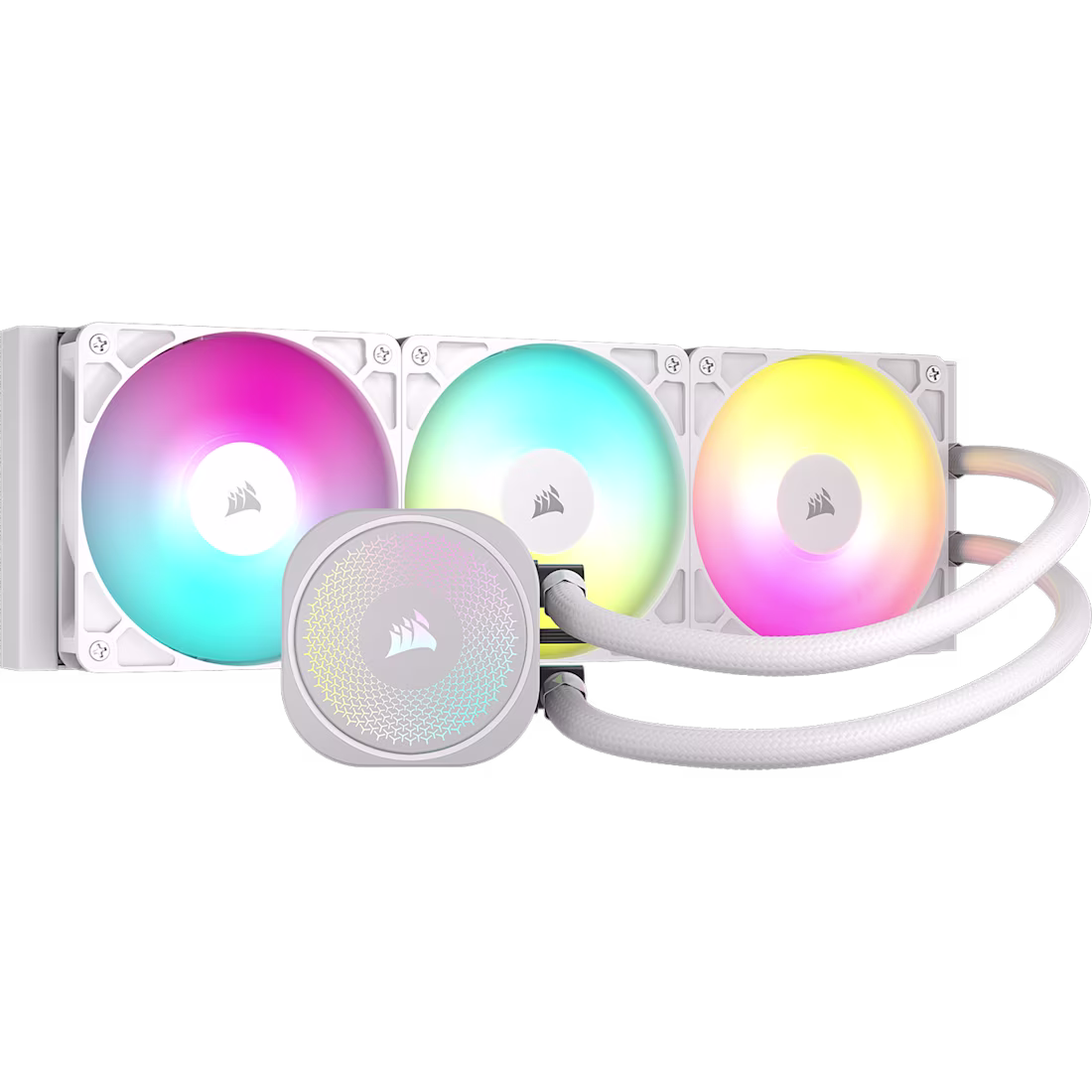 Enfriamiento Líquido para CPU Corsair Nautilus 360 RS ARGB Blanco | Radiador de 360mm | 3 Ventiladores RS120 ARGB | Chasis e Iluminación en Color Blanco | Kit de Montaje Intel y AMD | SKU CW-9060095-WW