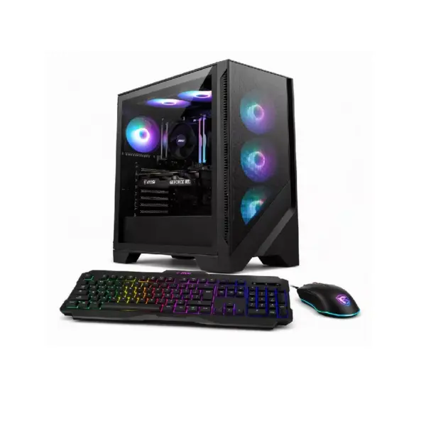 Computadora Gaming de Escritorio NSX PC | Procesador AMD Ryzen 7 9800X3D (V-Cache 3D) | Memoria RAM 32GB DDR5 | Almacenamiento SSD NVMe 1TB | Tarjeta Gráfica NVIDIA GeForce RTX 5070 | Sistema Operativo Windows 11 Pro | Incluye Combo de Teclado y Ratón GK100