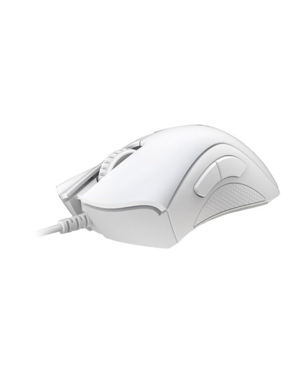Mouse Gaming Razer DeathAdder Essential Blanco | Sensor Óptico de 6,400 DPI | 5 Botones Programables Hyperesponse | Interruptores Mecánicos Razer | Conexión por Cable USB