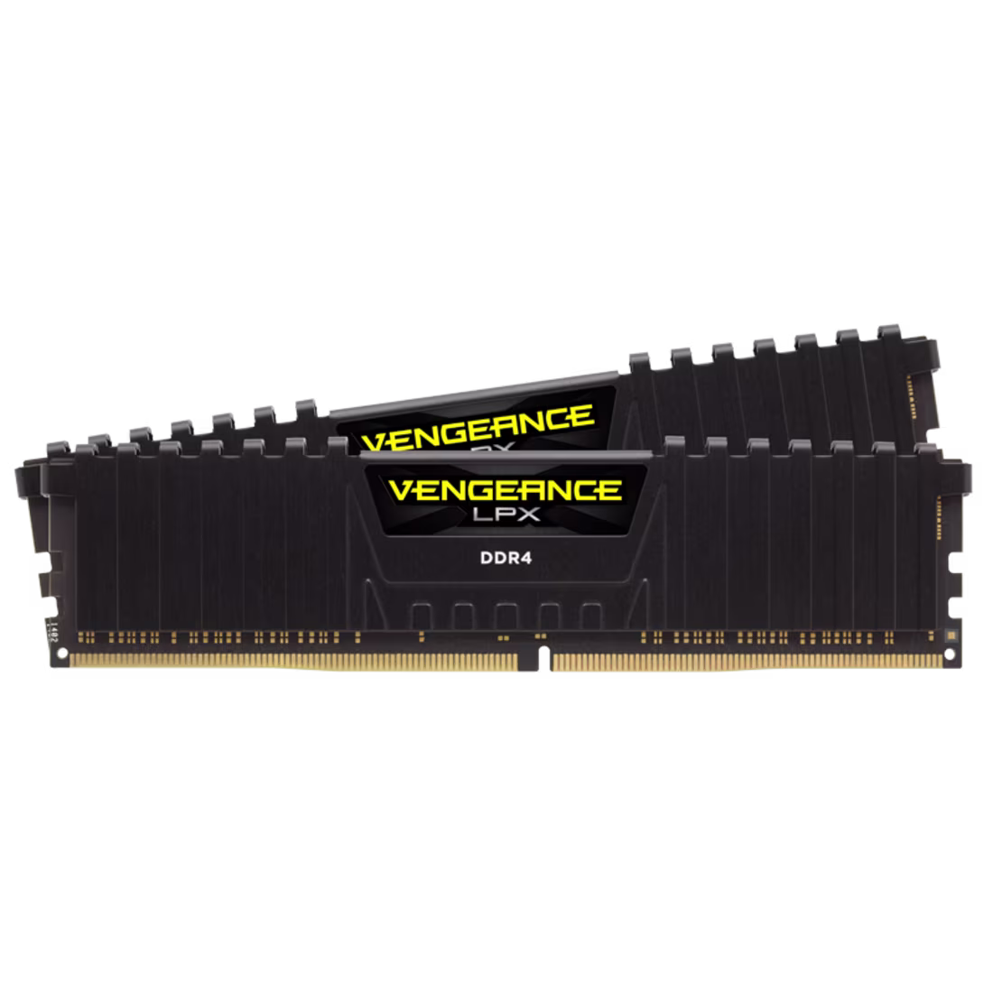 Memoria RAM Corsair Vengeance LPX 32GB DDR4 | Kit de 32GB (2 x 16GB) | Velocidad de 3200MHz | Latencia CAS CL16 | Voltaje de 1.35V | Disipador de Aluminio de Perfil Bajo Negro | Escritorio DIMM