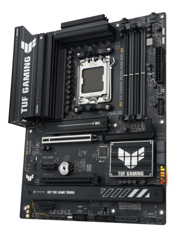 Motherboard Micro-ATX ASUS TUF GAMING B650E-M PLUS WIFI | Socket AM5 | Chipset AMD B650E | Soporte para Memoria DDR5 | Ranura Principal PCIe 5.0 x16 y M.2 PCIe 5.0 | Wi-Fi 6E y LAN 2.5G