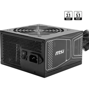 Fuente de Poder MSI MAG A750GN PCIE5 | Potencia de 750W | Certificación 80 Plus Gold | Estándar ATX 3.0 y PCIe 5.0 | Diseño Full Modular | Cable Nativo 12VHPWR | MAG A750GN