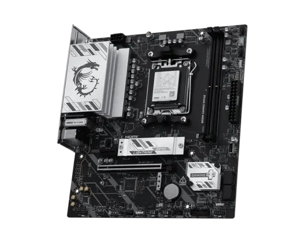 Motherboard Micro-ATX MSI B850M GAMING WIFI6E | Socket AM5 | Chipset AMD B850 | Soporte para Memoria DDR5 | Conectividad Wi-Fi 6E y LAN de Alta Velocidad | Puertos Ultra M.2