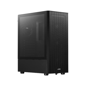 Gabinete Gaming Mid-Tower XPG Valor Mesh Compact | Panel Frontal de Malla Metálica de Alto Flujo de Aire | Panel Lateral de Vidrio Templado | Incluye 4 Ventiladores de 120 mm Preinstalados | Soporte para Placas ATX, Micro-ATX y Mini-ITX