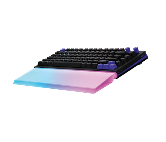 Reposamuñecas Ergonómico de Acrílico Logitech G512 X Palm Rest Tamaño 75 | Difusor Óptico que Amplifica LIGHTSYNC RGB | Compatible con Teclados Compactos Formato 75% | Soporte Ergonómico para Gaming | Color Blanco Translúcido | Logitech G Series G512 X Palm Rest 75