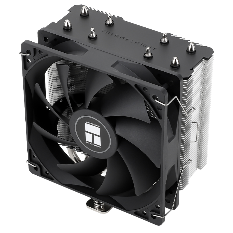 CPU Cooler de Aire Thermalright Assassin X120 Refined SE | Torre Individual de 148mm de Altura | 4 Heatpipes de 6mm con Tecnología AGHP | TDP 225W | Ventilador PWM TL-C12C-S 120mm 1500RPM 66.17CFM | Compatible Intel LGA1150-1700/1851 y AMD AM4/AM5 | Pasta Térmica TF-4 Incluida | AX120R SE | Negro