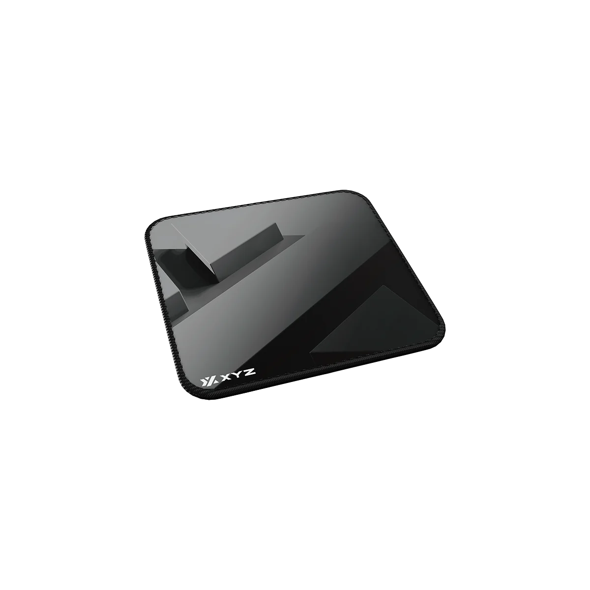 Mousepad Gamer XYZ PulsePad L Negro | Superficie de Nanofibra de Alta Densidad | 450 x 400mm | Espesor de 4mm | Base de Caucho Natural Antideslizante | Bordes Reforzados con Costura Overlock | Resistente al Agua | Compatible con Sensores Ópticos y Láser