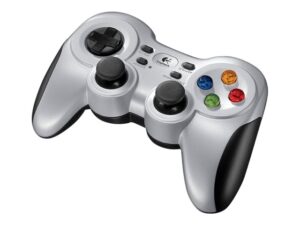 Gamepad Inalámbrico Logitech G F710 | Conexión 2.4GHz con Nano Receptor USB | 10 Botones Programables + 2 Mini-Sticks Analógicos + D-Pad de 4 Conmutadores | Vibración de Doble Motor | Compatible XInput/DirectInput y Steam Big Picture | 2 Pilas AA Incluidas