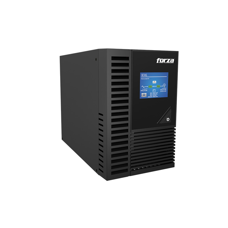 Sistema UPS Online Forza Atlas FDC-1000T Torre de Doble Conversión | Capacidad 1000VA / 900W Factor de Potencia 0.9 | Onda Sinusoidal Pura con Tiempo de Transferencia Cero (0 ms) | Pantalla LCD Digital Interactiva | Puertos de Comunicación USB, RS-232 y Ranura SNMP | Respaldo Eléctrico para Servidores y Redes Críticas | FDC-1000T