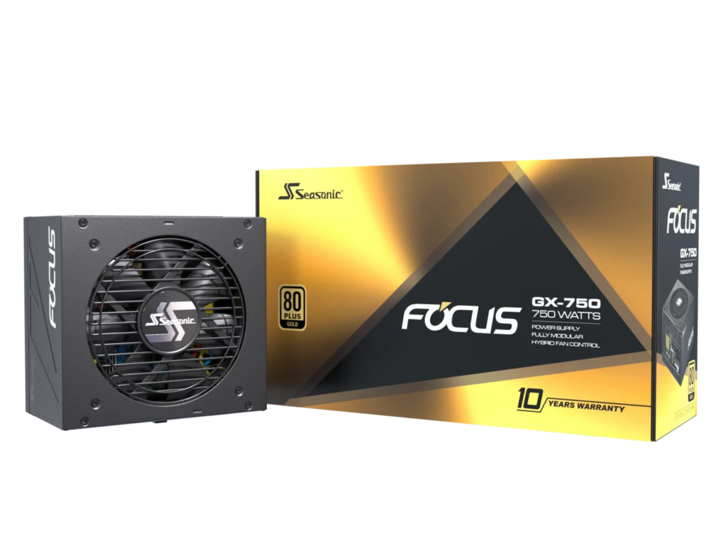 Fuente de Poder Seasonic Core GX-750 ATX 3.1 | 750W 80 Plus Gold | Diseño 100% Full Modular con Cable Nativo 12V-2x6 (PCIe 5.1) | Control Térmico Inteligente Smart and Silent Fan Control (S2FC) | Condensadores Japoneses de Alta Durabilidad