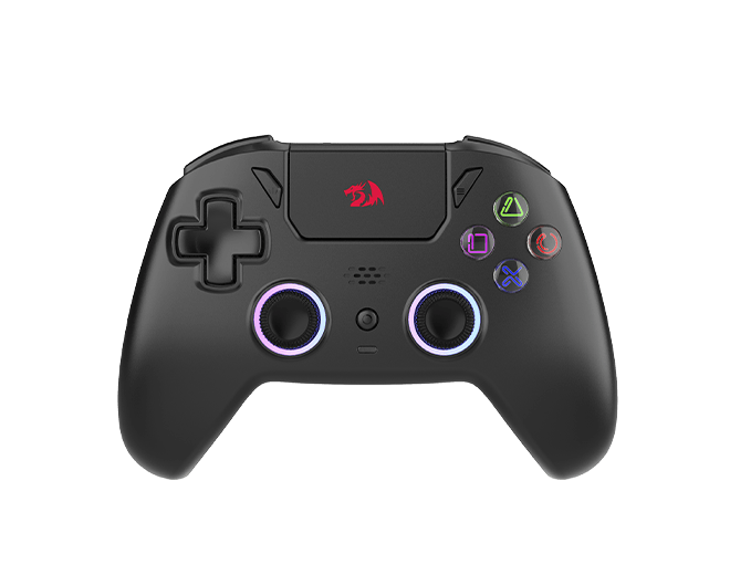 Mando Inalámbrico para PC y Móviles Redragon Darkflame G820 | Joysticks y Gatillos con Sensores Magnéticos Hall Effect Anti-Drift | Triple Conectividad 2.4GHz, Bluetooth y Cable USB-C | Botones Traseros Programables y Función Turbo | Doble Motor de Vibración Háptica y Giroscopio de 6 Ejes | Compatible con PC, Switch, Android e iOS | Color Negro