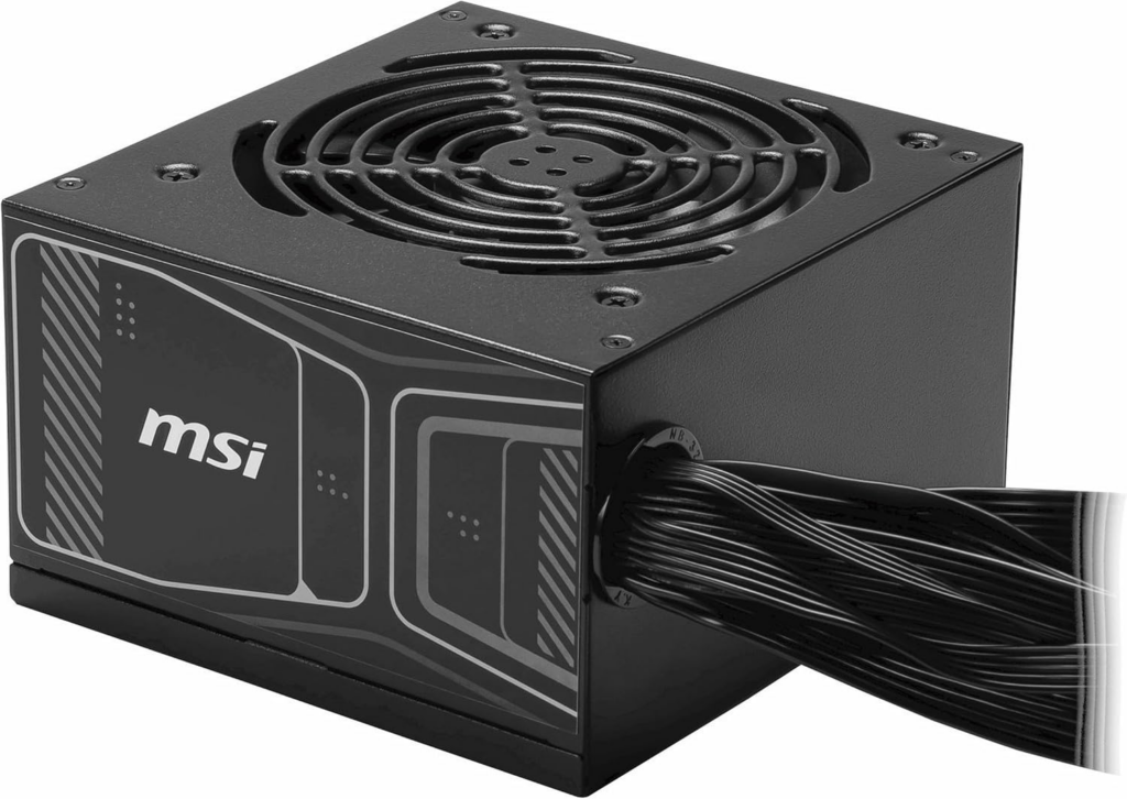 Fuente de Poder MSI MAG A750GN PCIE5 750W | No Modular | Certificación 80 PLUS Gold (hasta 90% Eficiencia) | ATX 3.1 Ready + Conector Nativo PCIe 5.1 de 16 Pines (450W) | Riel Único de +12V | Ventilador de 120mm | Capacitor Principal de 105°C | Protecciones OVP/OCP/OPP/OTP/SCP