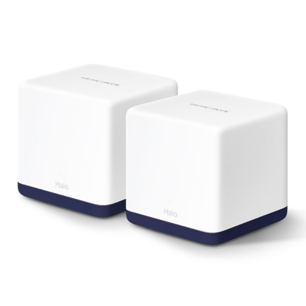 Sistema Wi-Fi Mesh MERCUSYS Halo H50G | Wi-Fi 5 AC1900 de Doble Banda (1300 Mbps 5GHz + 600 Mbps 2.4GHz) | Cobertura Extendida para el Hogar | 3 Puertos Gigabit Ethernet por Unidad | MU-MIMO y Beamforming | Protocolo Mesh 802.11k/v/r | Roaming Continuo y Red Unificada | App MERCUSYS
