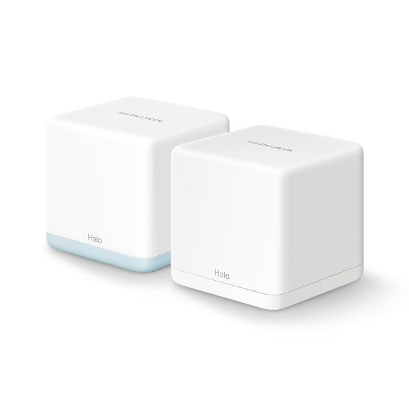 Sistema Wi-Fi Mesh MERCUSYS Halo H32G | Wi-Fi 5 AC1200 de Doble Banda (867 Mbps 5GHz + 300 Mbps 2.4GHz) | Cobertura hasta 260m² | Combina 1 Unidad H30G (2 Puertos Gigabit) + 2 Unidades H30 (2 Puertos 10/100Mbps) | MU-MIMO y Beamforming | Protocolo Mesh 802.11k/v/r | App MERCUSYS | Producto Descatalogado