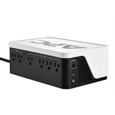 UPS APC Back-UPS BE500G3 | 500VA / 300W | 6 Tomacorrientes NEMA 5-15R (4 con Respaldo de Batería + 2 Solo Supresión de Picos) | 2 Puertos USB de Carga (Tipo A + Tipo C, 15W c/u) | Protección contra Picos de 490 Joules | Diseño de Piso/Pared | Certificación ENERGY STAR | Batería No Reemplazable por el Usuario