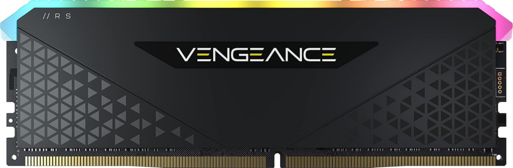 Memoria RAM CORSAIR Vengeance RGB RS 8GB (1x8GB) DDR4 3200MHz C16 | Perfil XMP 2.0 | 6 LED RGB Direccionables Individualmente | Disipador de Aluminio Anodizado Negro | Formato UDIMM de 288 Pines | Compatible Intel 300-600 Series y AMD 300-500 Series | Software iCUE