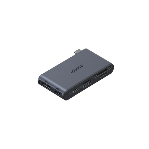 Hub USB-C Anker Nano 6 en 1 (5Gbps) | Puerto Ascendente USB-C 85W/10Gbps | Entrada PD 100W | Salida HDMI 4K@60Hz | Puerto USB-C 5Gbps + Puerto USB-A 5Gbps | Lectores de Tarjeta SD/TF UHS-I hasta 104MB/s | Plug and Play sin Drivers | Compatible Thunderbolt 4, USB4 | Modelo A83C3