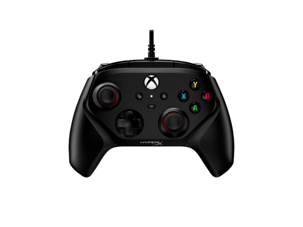 Control Gaming Alámbrico HyperX Clutch Gladiate para Xbox y PC con Licencia Oficial | Bloqueo de Disparador Doble (Dual Trigger Locks) | Botones Traseros Reasignables Programables | Motores de Vibración Dobles de Retroalimentación Háptica | Conector de Audio Estéreo de 3,5 mm | Agarre Texturizado Antideslizante | Cable USB-C a USB-A Desmontable | 6L366AA